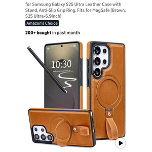 Unbranded Cell Phone Case for Samsung Galaxy S25 Ultra-6.9inch Brown